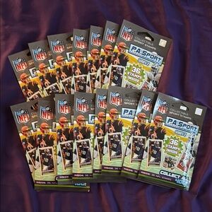 15 packs of NFL Collectible Sports Stamps Set